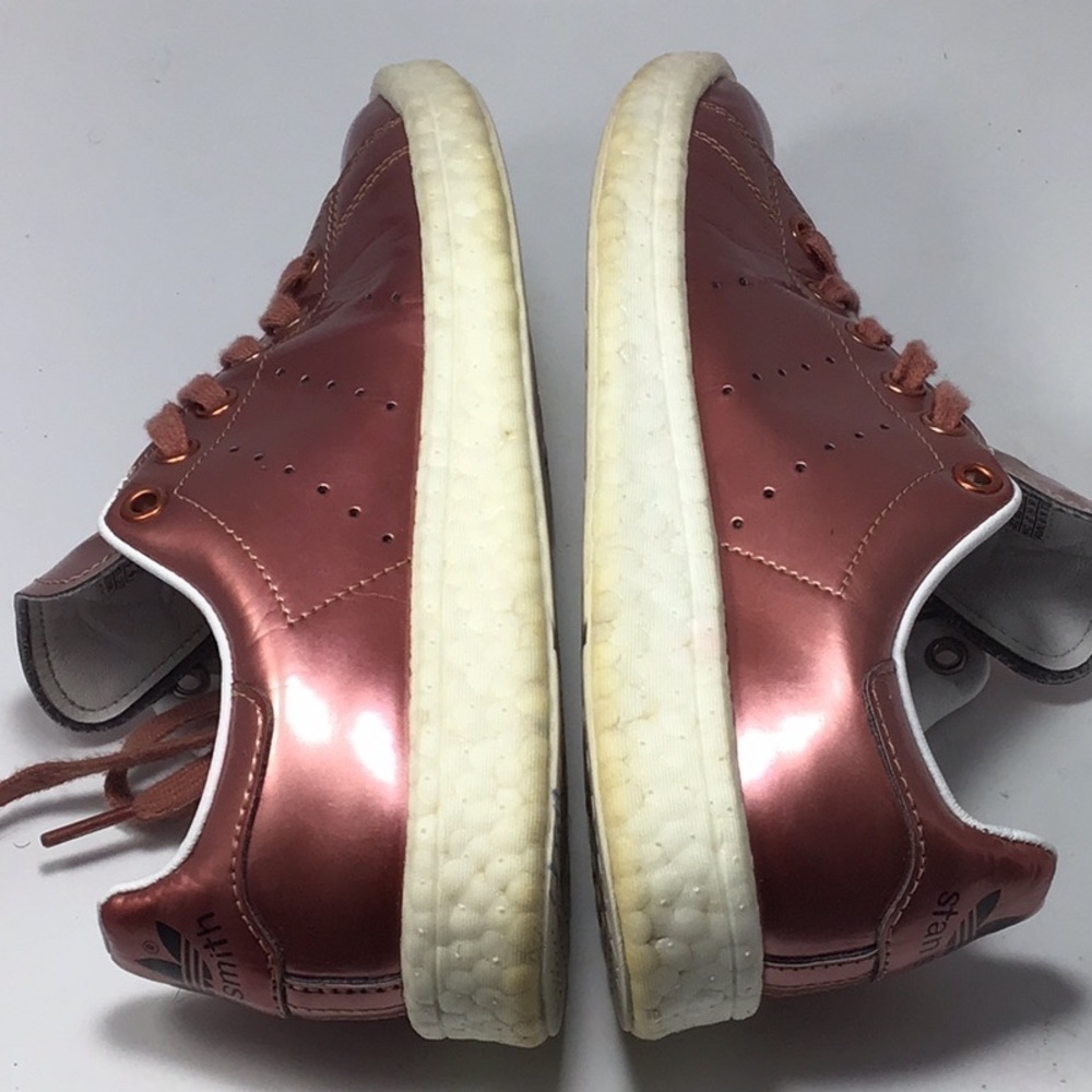 ADIDAS STAN SMITH BOOST PINK METALLIC BB0107 SNEAKERS SIZE 6 - Picture 9 of 13
